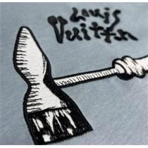 限定感♥LOUIS VUITTON コピー Tシャツ 刺繡 ルイヴィトン カジュアル ハンマー はしご 