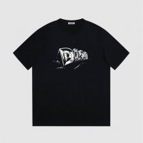 春夏シーズンおすすめ DIOR スーパーコピー Tシャツ ディオール 落書き ロゴ プリント 柄 コットン100% 