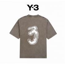 日常のコーデにお勧め ワイ・スリー コピー Tシャツ Yと3 ロゴ プリント Y3 2色 抜け感