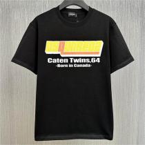 23ssコレクション新作 DSQUARED2 コピー Tシャツ ディースクエアード ロゴ イエロー 綿