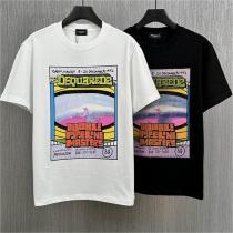 23ss最新作 ディースクエアード スーパーコピー Tシャツ アメカジ 漫画 風 DSQUARED2 100%綿