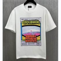 23ss最新作 ディースクエアード スーパーコピー Tシャツ アメカジ 漫画 風 DSQUARED2 100%綿