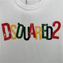 限定感☆DSQUARED2 コピー Tシャツ ミニマル風 シンプル 綿 プリント ロゴ カラフル ディースクエアード