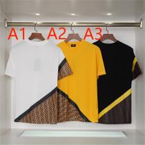 2026ssトレンド FENDI コピー Tシャツ フェンディ 3色 モノグラム ffロゴ コットンダブルガーゼ