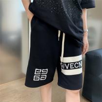 人気ランキング2026 GIVENCHY コピー ハーフパンツ ロゴ 貼り付け 刺繡 水洗い処理 通気性 男女兼用