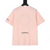CHROME HEARTS スーパーコピー Tシャツ マカロンカラー 刺繡 ロゴ貼り付け 立体ロゴ 半袖 クロムハーツ