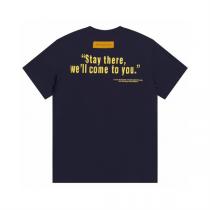 秋冬限定作★ LOUIS VUITTON コピー Tシャツ ルイヴィトン ロゴ プリント 丸首 カジュアル