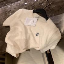 23ss秋冬の新色 CHANE1 スーパーコピー セーター 半袖 4色 刺繡 ダブルc ロゴ ニット素材 タオル生地