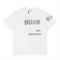 生地感が軽やか バーバリー スーパーコピー Tシャツ ラインストーン BURBERRY ロゴ グラデーション