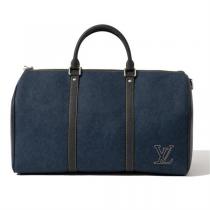 ルイヴィトン コピー ボストンバッグ LOUIS VUITTON keepallシリーズ レザー ロゴ 刺繡 2WAY ベルト付き