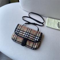  プレゼントにお勧め♩ バーバリー スーパーコピー ショルダーバッグ チェック柄 BURBERRY 綿 キャンバス   