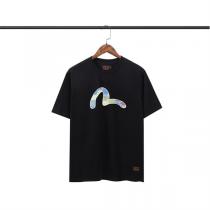 今っぽい抜け感 EVISU スーパーコピー Tシャツ エヴィス 刺繡 ｍロゴ 柄 定番 綿100％