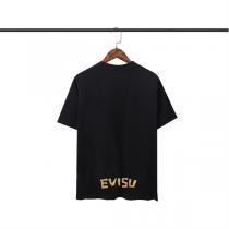 今っぽい抜け感 EVISU スーパーコピー Tシャツ エヴィス 刺繡 ｍロゴ 柄 定番 綿100％