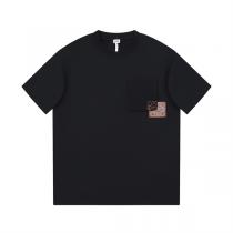 春夏のアイテム ロエベ スーパー コピー Tシャツ ロゴ 貼り付け LOEWE  刺繡 高品質 綿