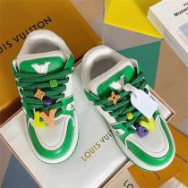 5色展開★LOUIS VUITTON 偽物 スニーカー Trainerシリーズ レザー ルイヴィトン ファッション感