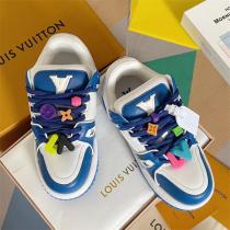 5色展開★LOUIS VUITTON 偽物 スニーカー Trainerシリーズ レザー ルイヴィトン ファッション感