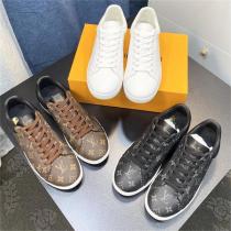 ルイヴィトン スーパーコピー スニーカー モノグラム 3色 プリント 刻印 レザー 定番デザイン LOUIS VUITTON
