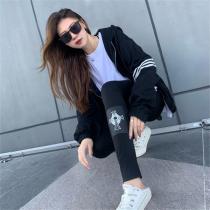 クロムハーツ コピー パンツ レギンス レディース クロス ロゴ貼り付け フリーサイズ CHROME HEARTS 春秋