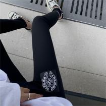クロムハーツ コピー パンツ レギンス レディース クロス ロゴ貼り付け フリーサイズ CHROME HEARTS 春秋