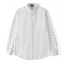 23FW BALENCIAGA スーパーコピー シャツ バレンシアガ ストライプ柄 ロゴ プリント 上品感 ユニセックス 
