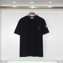 MONCLER スーパーコピー Ｔシャツ ２色 コットンダブルガーゼ ロゴ 貼り付け 刺繍 モンクレール