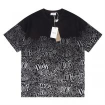夏のマスト★DIOR 偽物 Ｔシャツ モノグラム ロゴ プリント 100%綿生地...