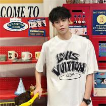SNSで話題沸騰中 LOUIS VUITTON スーパーコピー Ｔシャツ 立体 ロゴ プリント カジュアル ルイヴィトン 