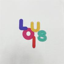 遊び心溢れる★★LOUIS VUITTON コピー Ｔシャツ ロゴ プリント カラフル 純綿生地 男女兼用 ゆったり★