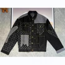 ルイヴィトン コピー デニム ジャケット Nigo X LOUIS VUITTON コラボ モノグラム コントラストカラー カットソー