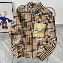 定番チェック柄 BURBERRY スーパーコピー シャツ ロゴ プリント 貼り付け バーバリー 男女兼用