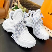 LOUIS VUITTON スーパーコピー スニーカー リボン ARCHLIGHTシリーズ レザー カジュアルスタイル ルイヴィトン