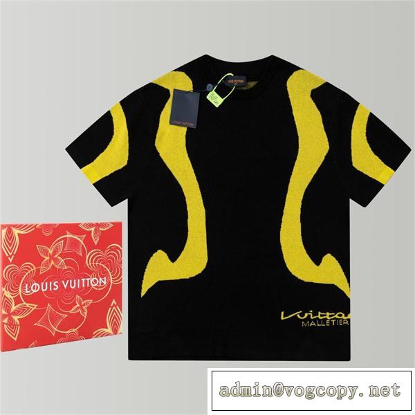 2026FWトレンド新作 LOUIS VUITTON コピー Tシャツ コントラストカラー 100%コットン ルイヴィトン