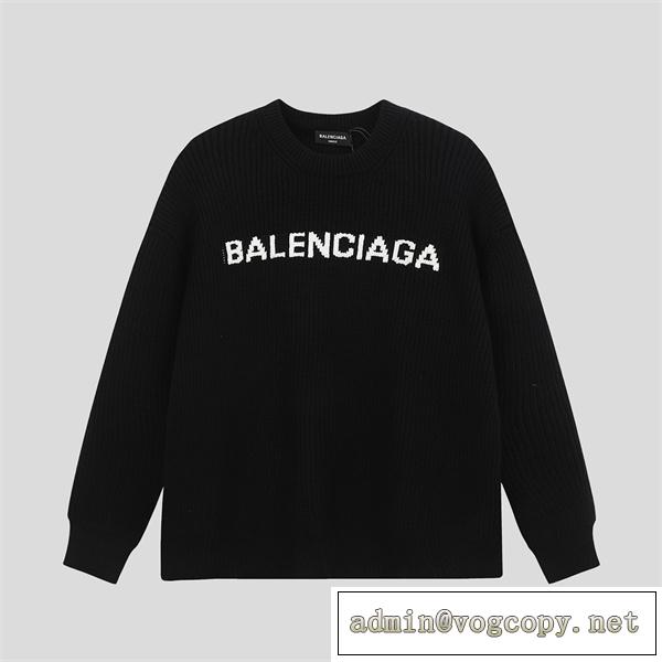 2026秋冬コレクション バレンシアガ スーパーコピー セーター オーバーサイズ ロゴ BALENCIAGA ユニセックス