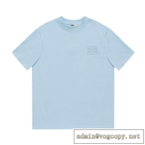 LOEWE スーパーコピー Tシャツ 刺繡 ロゴ 定番 Anagram アナグラムロゴ 最新作 ユニセックス ロエベ