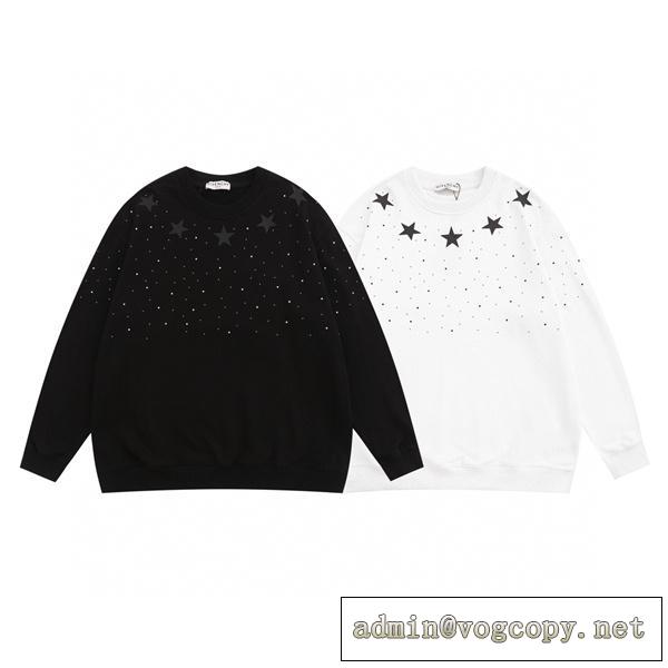 とても良い抜け感を演出 GIVENCHY コピー トレーナー 星 キラキラ ジバンシー 100%コットン生地