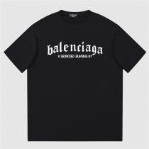 2026SS BALENCIAGA 偽物 Tシャツ ブラックレター ロゴプリント 純綿生地 オーバーサイズ バレンシアガ  