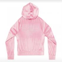 バレンシアガ スーパーコピー セットアップ ベルベット BBロゴ ラインストーン フード付き BALENCIAGA 