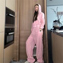 バレンシアガ スーパーコピー セットアップ ベルベット BBロゴ ラインストーン フード付き BALENCIAGA 