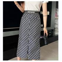 23ssトレンドアイテム DIOR コピー ロングスカート 弾力性 モノグラム ロゴ ストライプ 万能コーデ