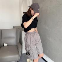 ストーンアイランド 偽物 ハーフパンツ ナイロン 通気性 速乾性 調節可能ストロー 取り外し可能バッジ STONE ISLAND