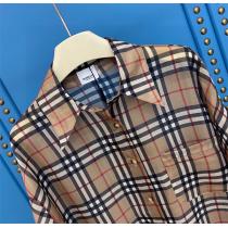 シルクような風合い♡BURBERRY 偽物 シャツ 定番チェック柄 軽量 通気性＋速乾性 バーバリー 23ss最新作