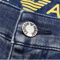 ヨーロッパバージョン アルマーニ スーパーコピー ジーンズ ロゴ 貼り付け 刻印 シルエット ARMANI