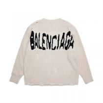 【2026秋冬限定セール】 GUCC1 コピー セーター BALENCIAGAｘGUCC1コラボ ダメージ加工 ロゴ プリント 2色