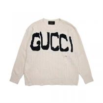 【2026秋冬限定セール】 GUCC1 コピー セーター BALENCIAGAｘGUCC1コラボ ダメージ加工 ロゴ プリント 2色