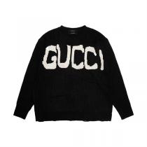 【2026秋冬限定セール】 GUCC1 コピー セーター BALENCIAGAｘGUCC1コラボ ダメージ加工 ロゴ プリント 2色