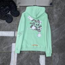 ★ファッション感が満点★クロムハーツ スーパーコピー パーカー ミントグリーン ロゴ プリント 立体 CHROME HEARTS
