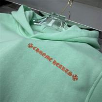 ★ファッション感が満点★クロムハーツ スーパーコピー パーカー ミントグリーン ロゴ プリント 立体 CHROME HEARTS