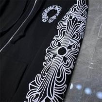 秋らしいプリント CHROME HEARTS コピー ジャケット ジッパー サンスクリット ロゴ 万能コーデ クロムハーツ