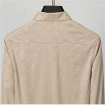 注目のトレンド新品対応 LOUIS VUITTON コピー シャツ モノグラム カーキカラー 刻印 ロゴ ルイヴィトン 