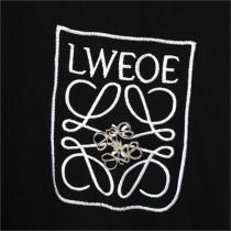 3色展開★LOEWE スーパーコピー Tシャツ コントラストカラー 刺繡 金属ghibliロゴ ユニセックス   